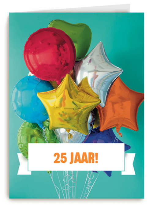 verjaardag leeftijden gekleurde ballonnen