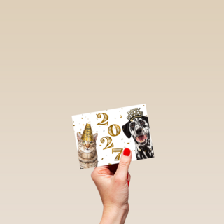 Happy New Year 2027 Hond En Kat