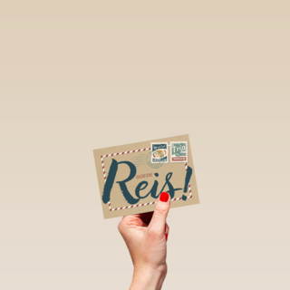 restyle reizen kaart met de tekst goede reis
