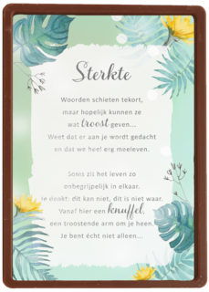 Sterktekaart troost More than words