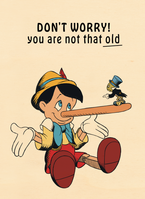 Verjaardagskaart Pinocchio