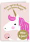 Verjaardag Unicorn Met Donut
