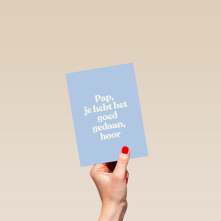 vaderdag kaart andc pap goed gedaan hoor