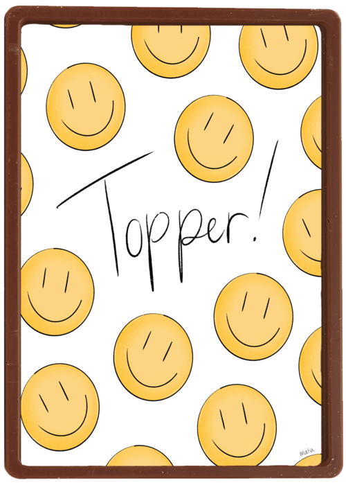 Kaart | Hallmark | Compliment Bedankt | Smiley Topper Matia Studio