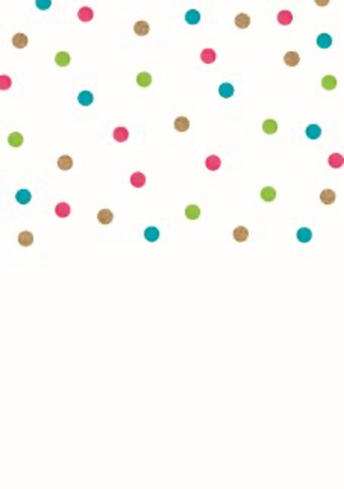 Feestelijke kaart plechtige communie met confetti stipjes