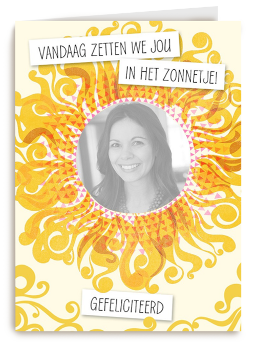 Verjaardagskaart Hallmark | Vandaag Zetten We Jij Met Deze Fotokaart In Het Zonnetje