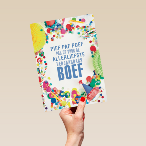 pief paf poef voor de allerliefste kaart