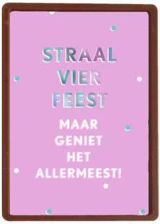 Verjaardagskaart vrouw hip Geniet het allermeest