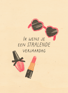 Verjaardagskaart een stralende verjaardag
