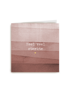 Condoleance heel veel sterkte roze