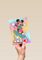 Verjaardagskaart Mickey Mouse skateboard