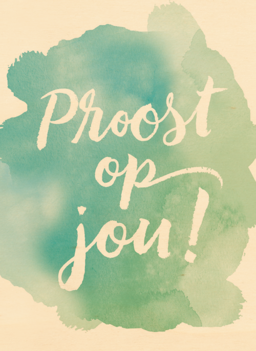watercolor proost op jou