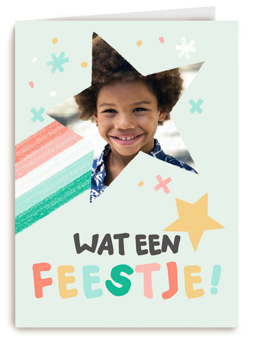 Fotokaart wat een feestje