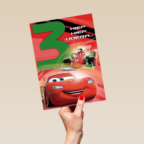 drie hiep hiep hoera cars