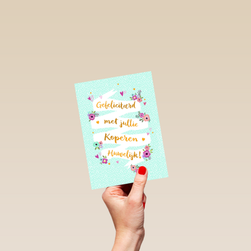 gefeliciteerd met jullie koperen huwelijks jubileum