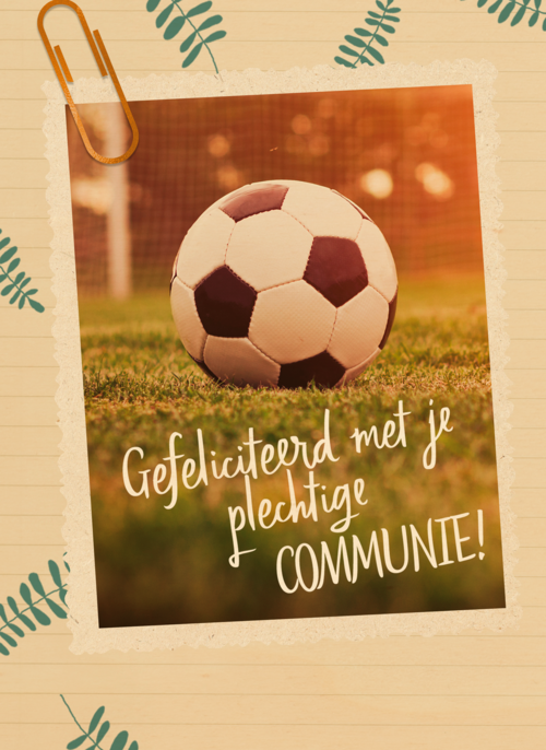 Houten Kaart Communie | Houten Kaart Hallmark | Communie | Gefeliciteerd Met Je Plechtige Communie