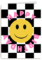 verjaardag kaart hip happy birthday smile