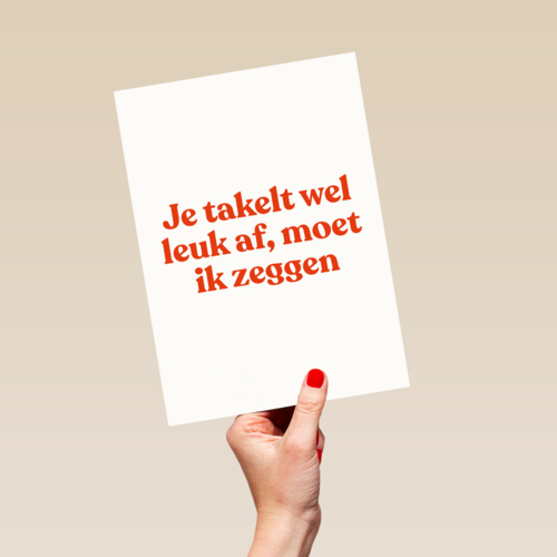 verjaardag kaart andc grappig je takelt wel leuk af moet ik zeggen