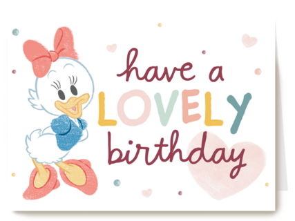 Disney Katrien Duck verjaardagkaart
