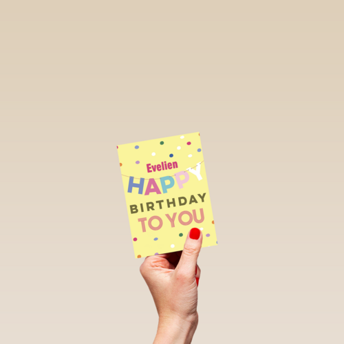 slinger gefeliciteerd vrouw
