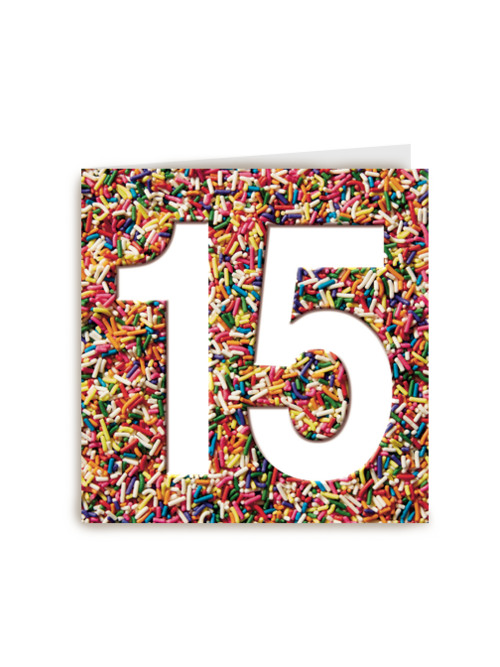 prodo design 15 jaar confetti woohoo