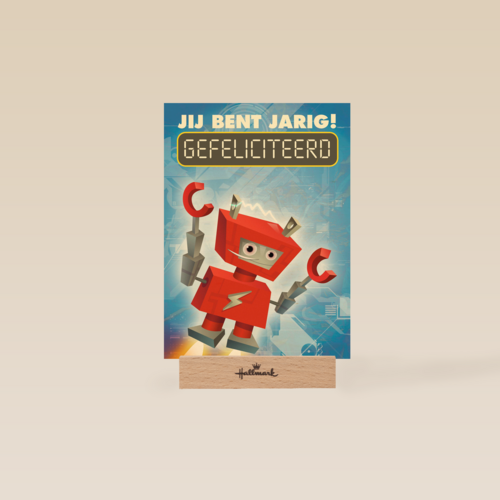 rode robot gefeliciteerd