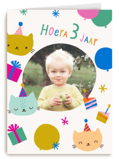 Hoera 3 jaar fotokaart