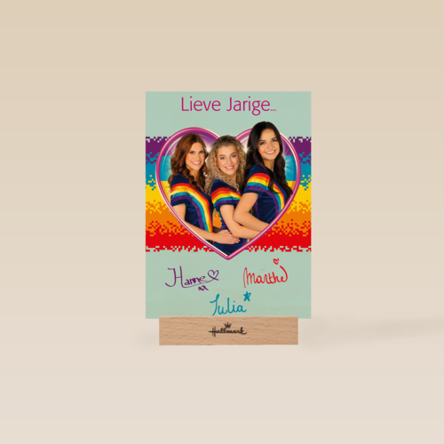 k3 verjaardag kaart hart lieve jarige