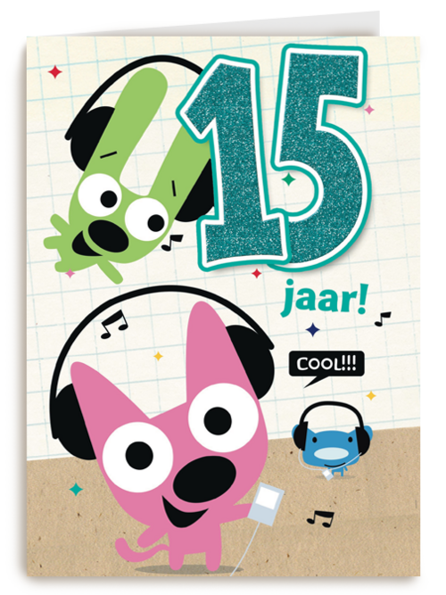 Verjaardagskaart Hallmark | Verjaardag Leeftijden Hoops N Yoyo 15 Jaar