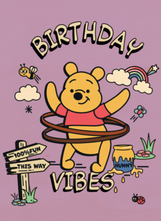 Winnie de Poeh verjaardagskaart birthday vibes
