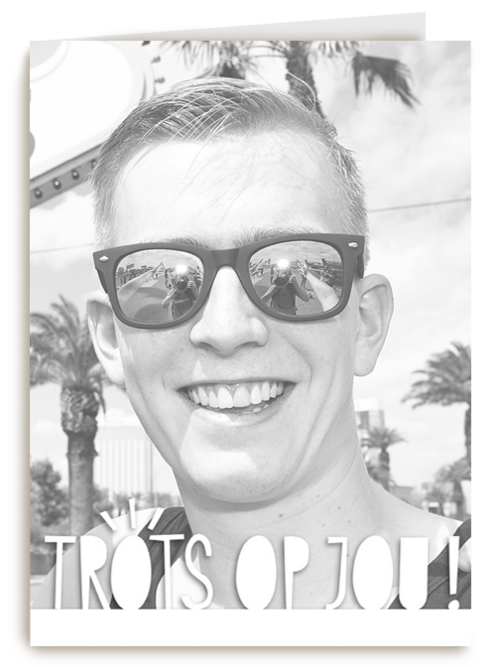 fotokaart staand trots op jou