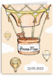 Geboorte felicitatie ballon met beer