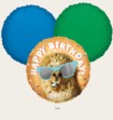 Ballonnentros  Happy Birthday Lama Oranje