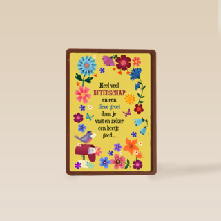 Veel beterschap en een lieve groet kaart