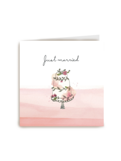 watercolor just married
