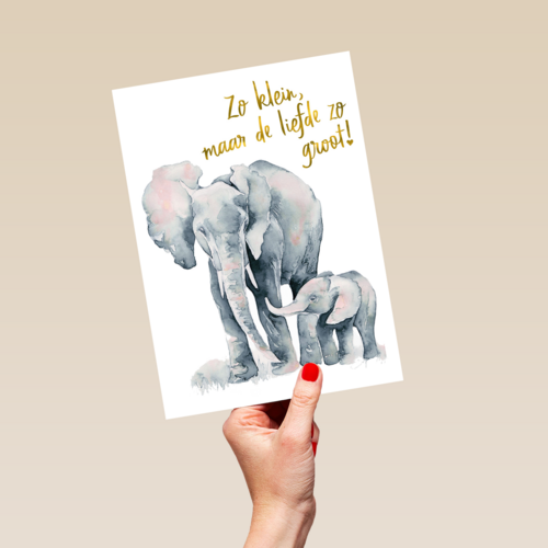 de grote liefde van een olifant