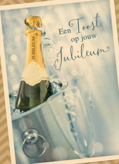 een toost op jouw jubileum champagne