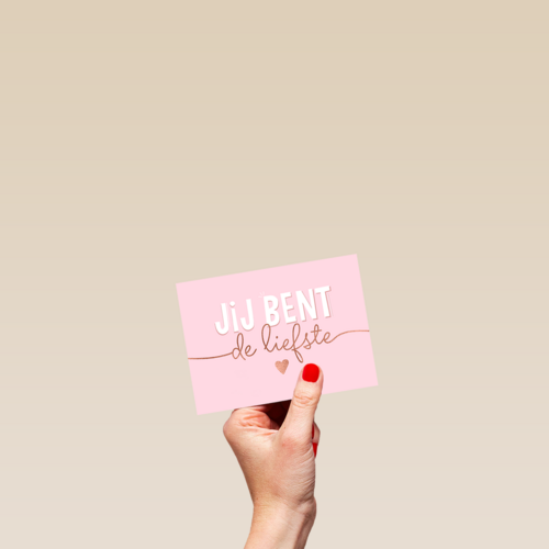 Jij bent de liefste roze