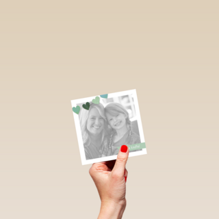 fotokaart een dikke knuffel vlag hartjes