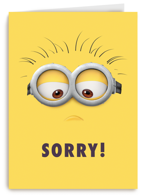 Sorry kaart Minions met Bob