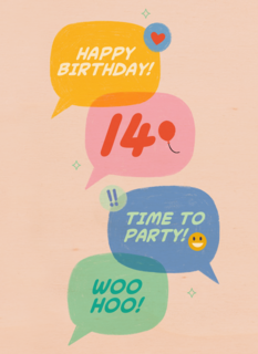 happy birthday 14 time to party