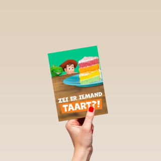 Toy Story kaart Zei er iemand taart
