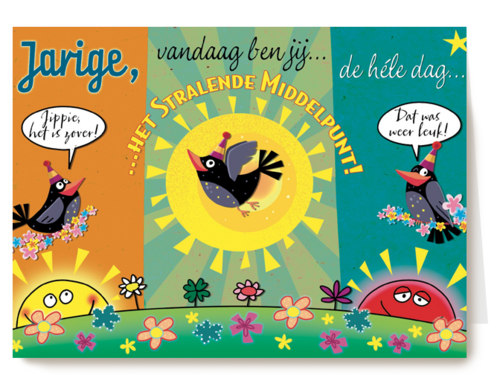 smile kaart vandaag ben jij het stralende middelpunt