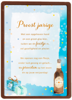 Verjaardagskaart Proost jarige More than words