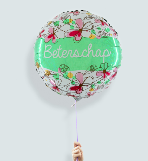 Ballon Beterschap Bloemen Multi
