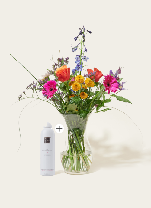 Bloemen Veldboeket Eloise Met Rituals Sakura Foaming Showergel | Rituals Cadeau Bloemen En Planten |