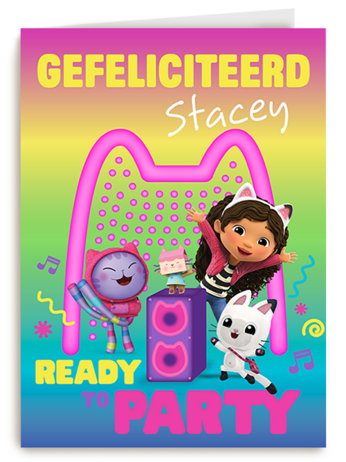Kaart | Verjaardag | Gabbys Dollhouse Ready To Party
