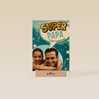 Vaderdag superpapa fotokaart