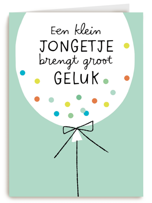 ballon met kleurconfetti