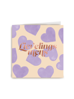 Complimentkaart Lievelings mens